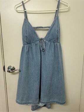 Abercrombie & Fitch Light Blue Denim Mini Dress